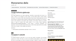 Desktop Screenshot of honorarno-delo.com