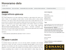 Tablet Screenshot of honorarno-delo.com